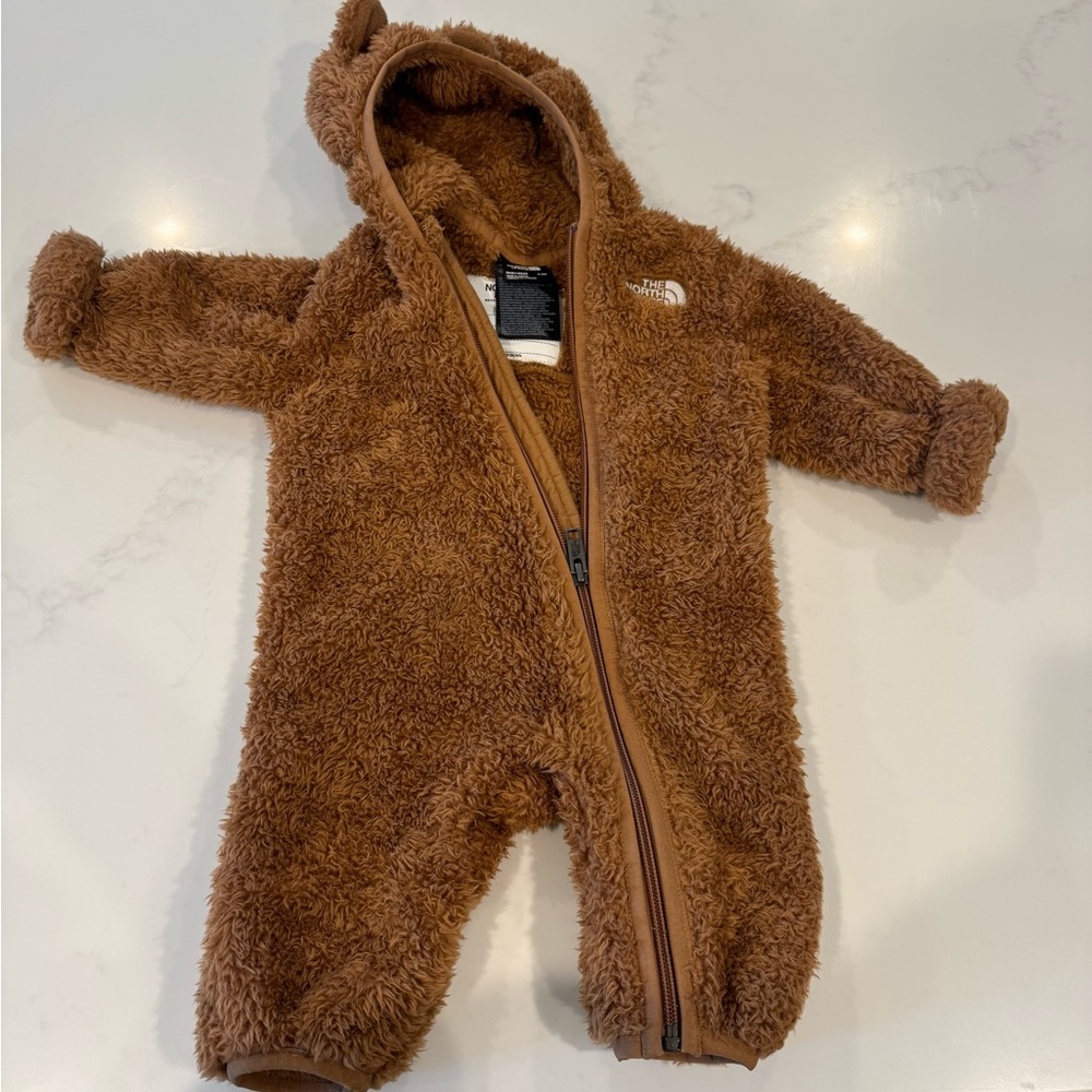 The North Face Brown Cozy Footie One Piece